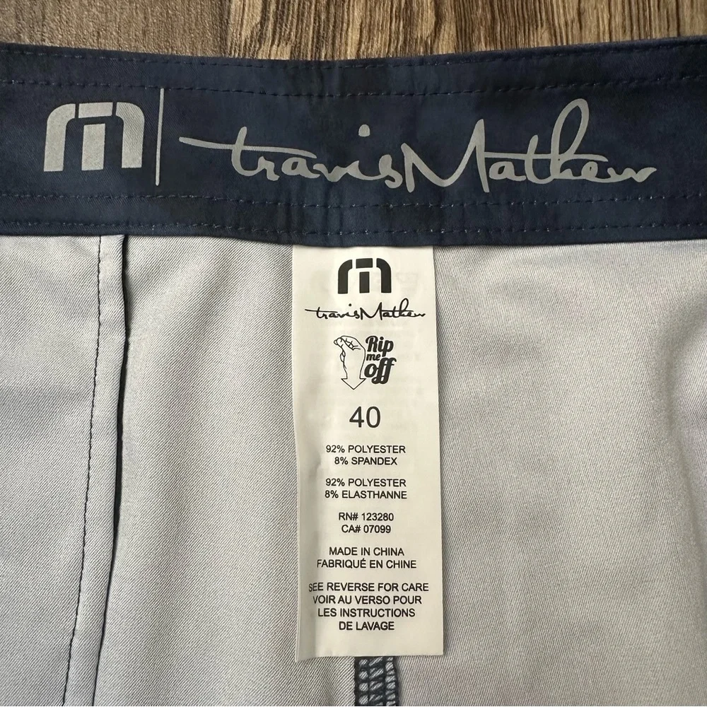 Travis Mathew Swim Summer Beach Board Shorts Mens Size 40 Insignia Blue